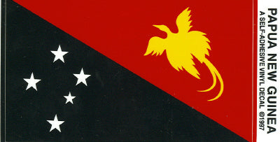 Papua New Guinea Vinyl Flag Decal