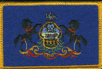 Pennsylvania State Flag Patch - Rectangle