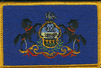 Pennsylvania State Flag Patch Rectangle