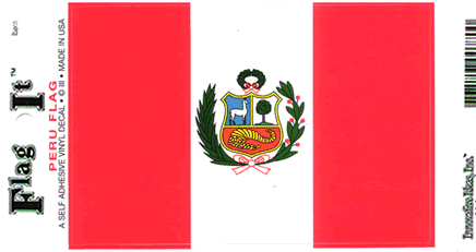 Peru Vinyl Flag Decal