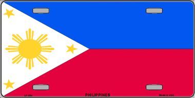 Philippines Flag License Plate