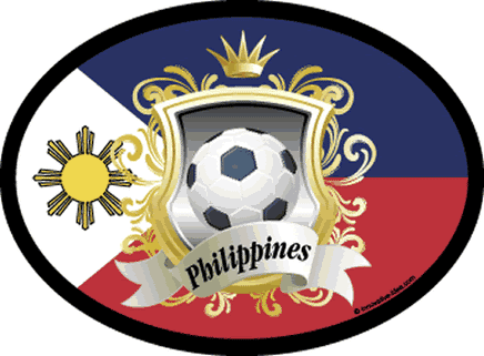 Philippines Soccer Oval Decal