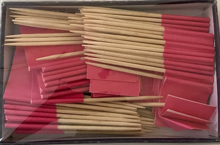 Pink Toothpick Flags