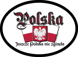 Poland Oval Decal With Motto