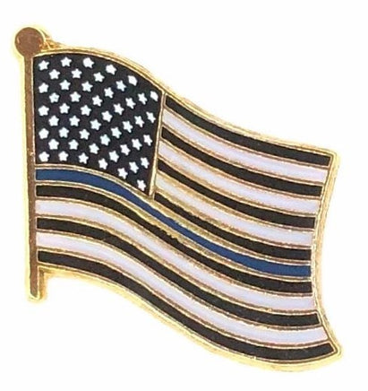 Police Memorial Flag Pin