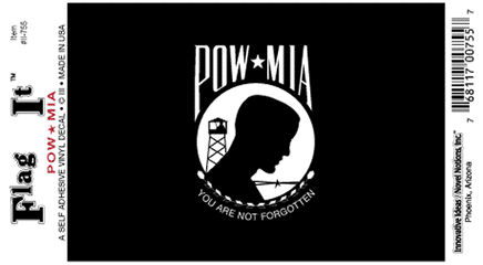 POW/MIA Flag Decal