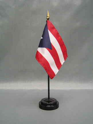 Puerto Rico Deluxe Miniature Flag