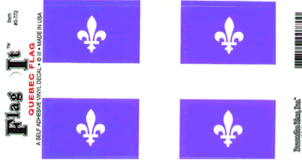 Quebec Flag Decal