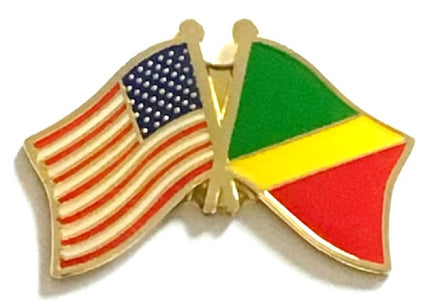 Republic of Congo Friendship Flag Lapel Pins