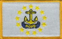 Rhode Island State Flag Patch Rectangle