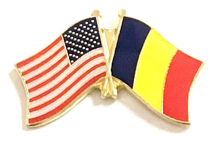 Romanian Friendship Flag Lapel Pins