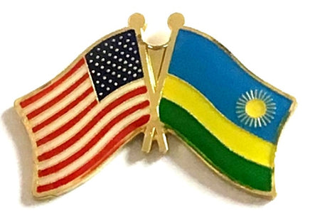 Rwanda Friendship Flag Lapel Pins