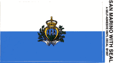 San Marino Vinyl Flag Decal
