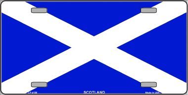Scotland Cross Flag License Plate