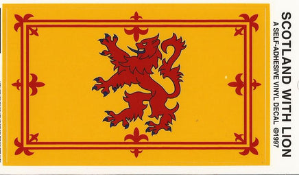 Scotland Lion Vinyl Flag Decal