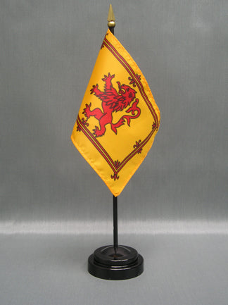 Scotland Rampant Lion Deluxe Miniature Flag