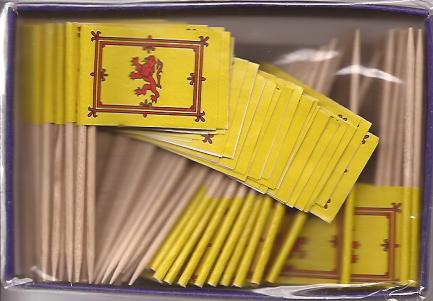 Scotland Rampant Lion Toothpick Flags
