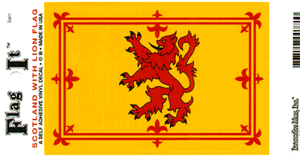 Scotland Rampant Lion Vinyl Flag Decal