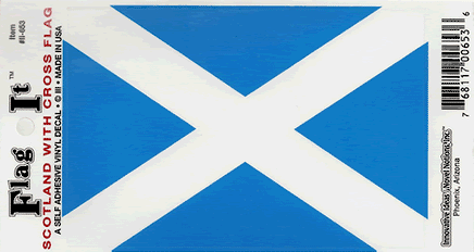 Scotland St. Andrews Cross Vinyl Flag Decal