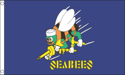 Seabees Polyester Flag - 3'x5'