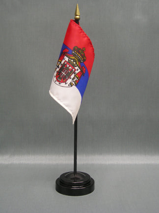 Serbia Deluxe Miniature Flag