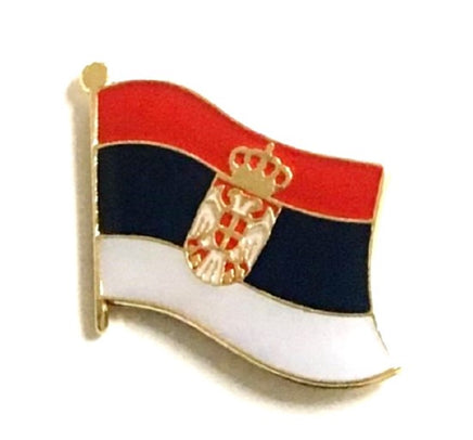 Serbia Flag Lapel Pins - Single