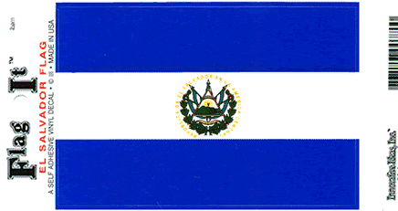 El Salvador Vinyl Flag Decal