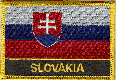 Slovakia Flag Patch - With Name