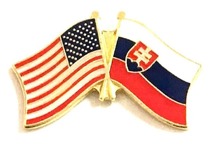 Slovakian Friendship Flag Lapel Pins