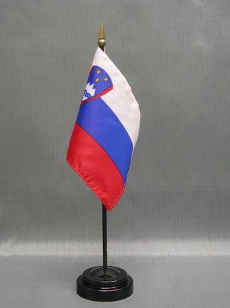 Slovenian Deluxe Miniature Flag