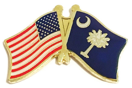 South Carolina State Flag Lapel Pin - Double