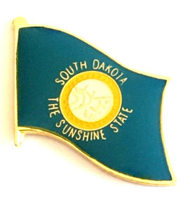 South Dakota State Flag Lapel Pin - Single