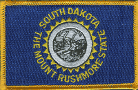 South Dakota State Flag Patch - Rectangle