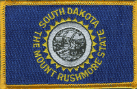 South Dakota State Flag Patch Rectangle