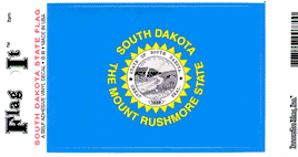 South Dakota State Vinyl Flag Decal