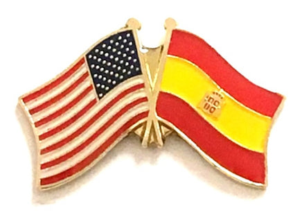 Spain Friendship Flag Lapel Pins