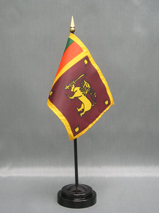 Sri Lanka Deluxe Miniature Flag