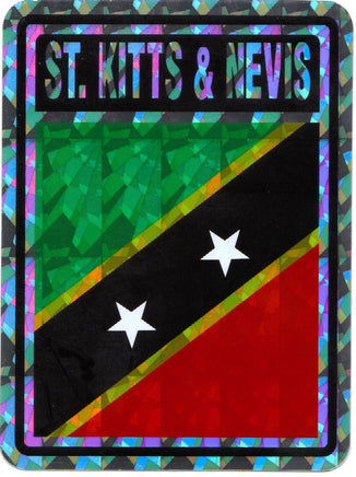 St. Kitts & Nevis Reflective Decal