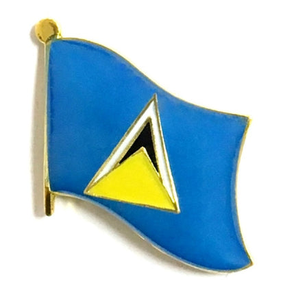 St. Lucia Flag Lapel Pins - Single