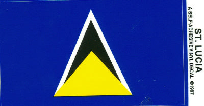 St. Lucia Vinyl Flag Decal