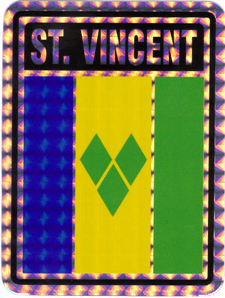 St. Vincent & Grenadines Reflective Decal