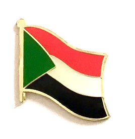 Sudan Flag Lapel Pins - Single
