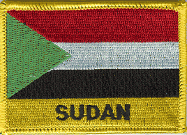 Sudan Flag Patch - With Name