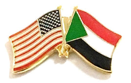 Sudan Friendship Flag Lapel Pins