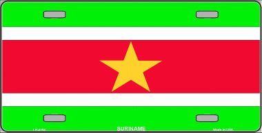 Suriname Flag License Plate