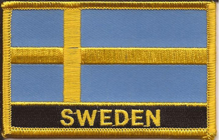 Sweden Flag Patch - With Name