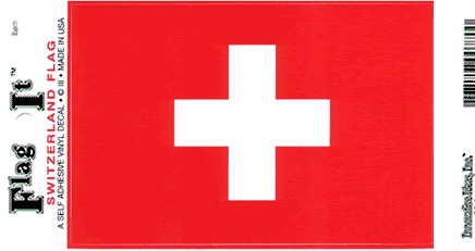 Switzerland Vinyl Flag Decal