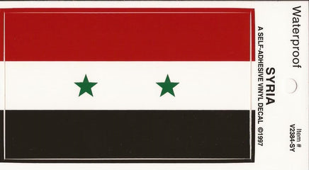 Syria Vinyl Flag Decal