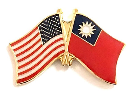 Taiwan Friendship Flag Lapel Pins