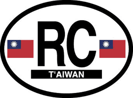 Taiwan Reflective Oval Decal
